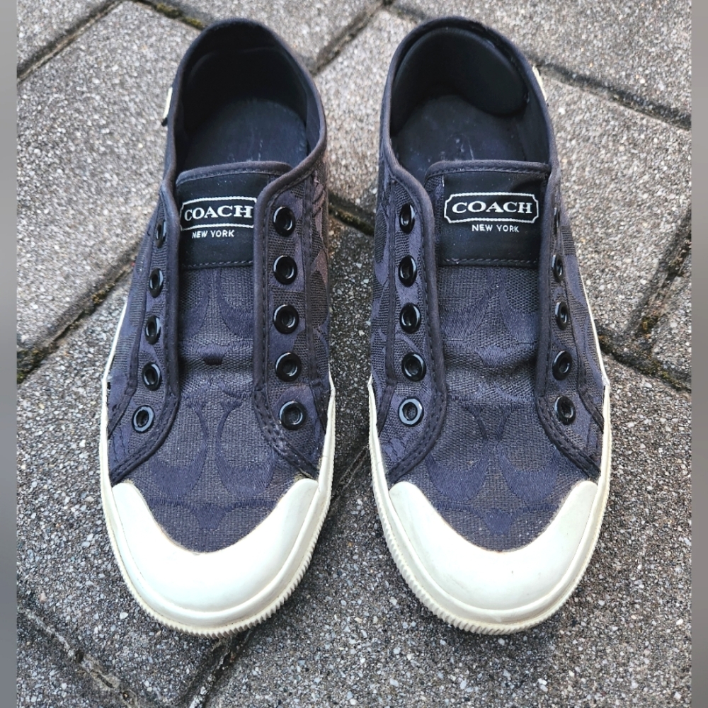 Coach Dark Gray Women's Slip-On Sneakers